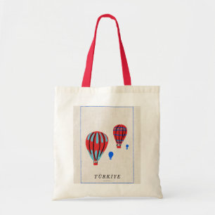 Minimalistisk Cappadocia-affisch - Türkiye-souveni Tygkasse