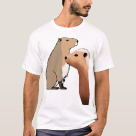 Minimalistisk Capybara Side-profil - Pastel Nurser T Shirt
