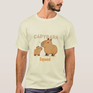 Minimalistisk Capybara Silhouette T-Shirt