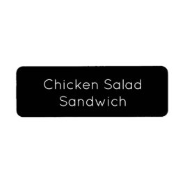 Minimalistisk Catering Mat Måltid Förberedelse Sva Returadress Etikett