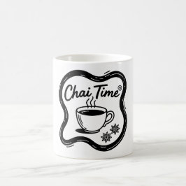 Minimalistisk Chai-tid Typografi Konst Kaffemugg
