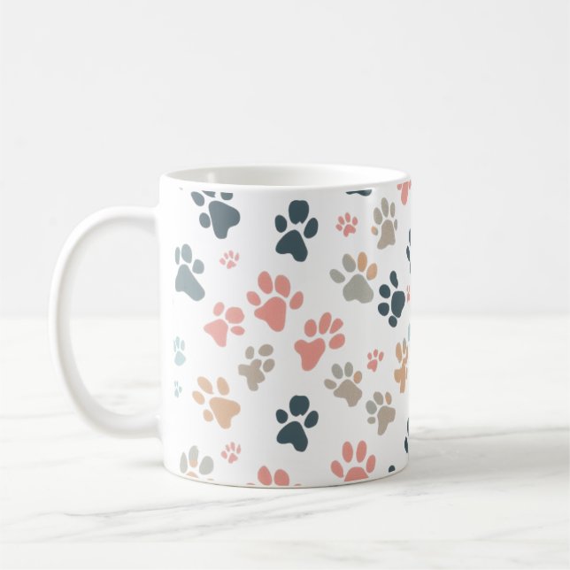 Minimalistisk charming Tass avtryck med flera Färg Kaffemugg (Vänster)