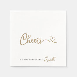 Minimalistisk Cheers från Guld till Framtiden, fru Pappersservett