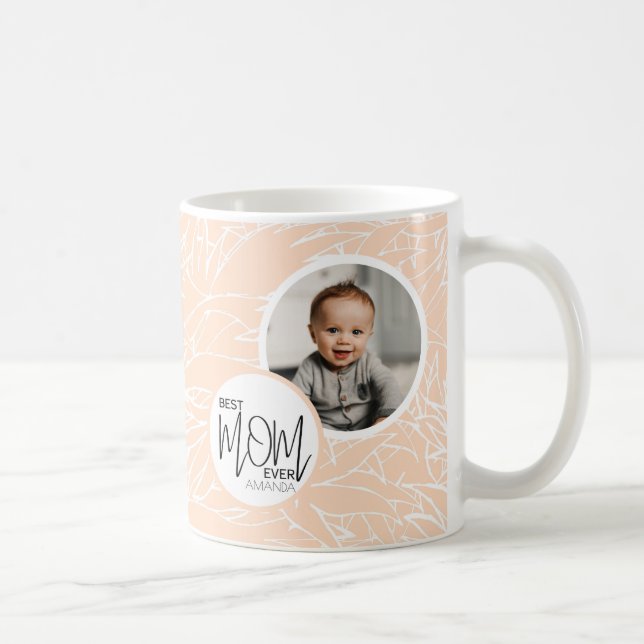Minimalistisk Chic Bästa Mamma någonsin-foto för R Kaffemugg (Höger)