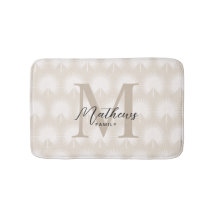 Minimalistisk Chic Beige Anahaw Löv Script Monogra