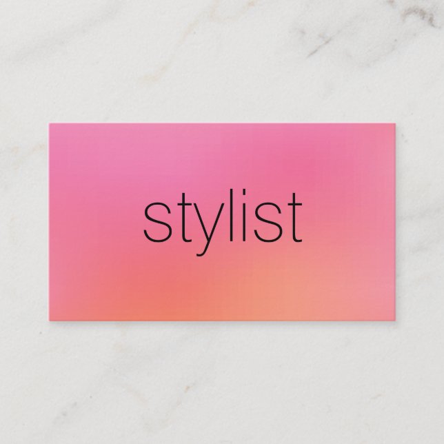 Minimalistisk Chic, blandad bakgrund Visitkort (Framsida)