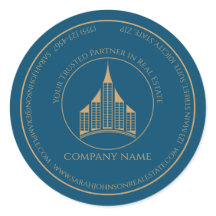 Minimalistisk chic Blue, Brown Real Gods Agent