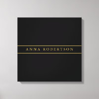 Minimalistisk Chic för Black Guld Färg Professione