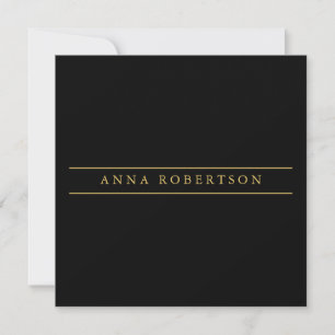Minimalistisk Chic för Black Red Guld Färg Profess