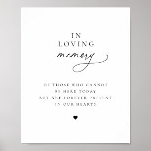 Minimalistisk Chic för contemporaryns minnesutrymm Poster