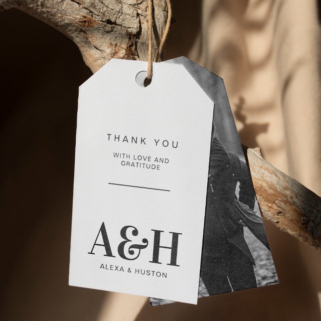 Minimalistisk Chic för enkel Elegant i Bröllop Mon Presentetikett (Skapare uppladdad)