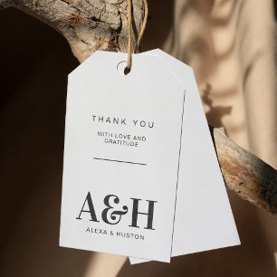 Minimalistisk Chic för enkel Elegant i Bröllop Mon Presentetikett