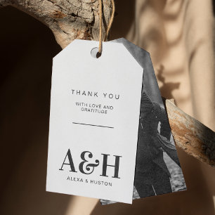 Minimalistisk Chic för enkel Elegant i Bröllop Mon Presentetikett