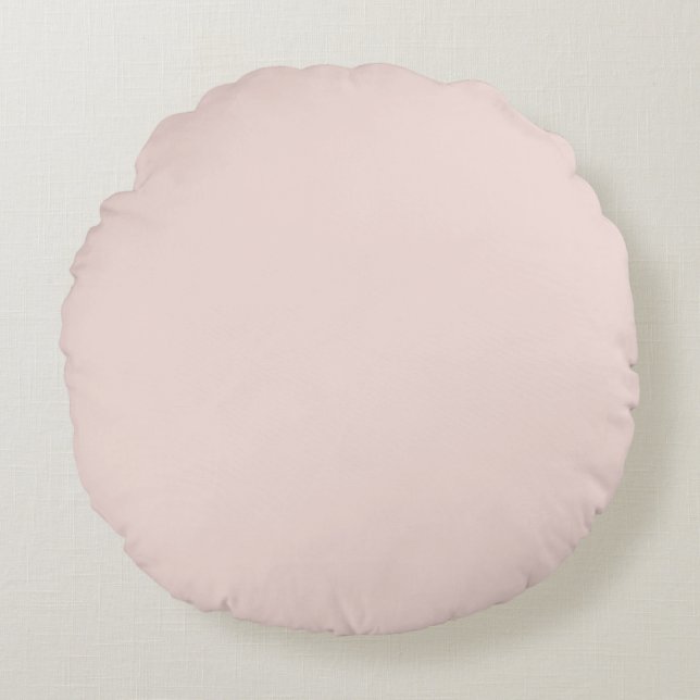 Minimalistisk chic för  rosa med fast elegant rund kudde (Framsidan)