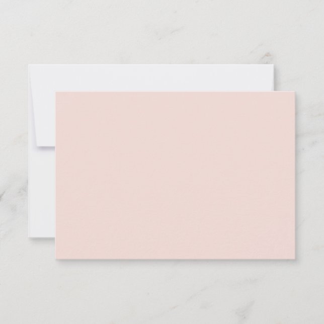Minimalistisk chic för  rosa med fast elegant tack kort (Framsida)