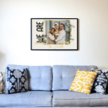 Minimalistisk Chic Guld Anpassad Familjefoto Citat