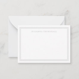 Minimalistisk Chic Ram Personal Stationery Anteckningskort
