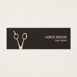 Minimalistisk Chic Saxor Hair Stylist Litet Visitkort