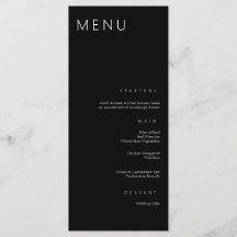 Minimalistisk Chic, svart och vit modern Bröllop