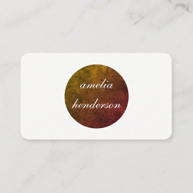 minimalistisk chic textur visitkort (Framsida)