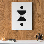Minimalistisk cirkel canvastryck<br><div class="desc">Denna geometriska bild gjordes för att dekorera muren med tanken på att segla en båt mitten på natten när skugga av båten och måne i havet dyker upp. Prova den och ta in den andningsvåningen.</div>