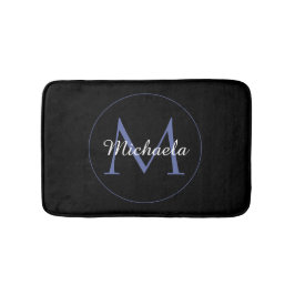 Minimalistisk cirkel, modernt monogram, inledande  badrumsmatta