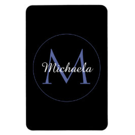 Minimalistisk cirkel, modernt monogram, inledande  magnet