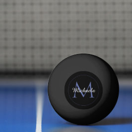 Minimalistisk cirkel, modernt monogram, inledande  pingisboll