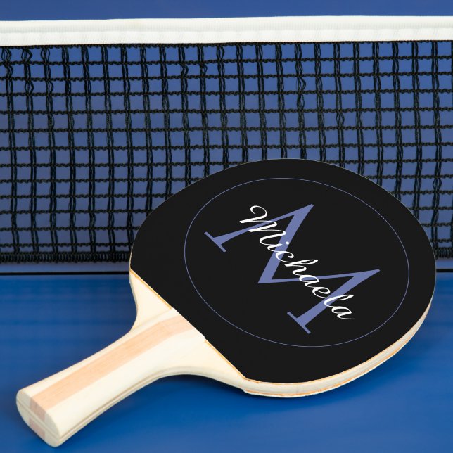 Minimalistisk cirkel, modernt monogram, inledande  pingisracket (Insitu)