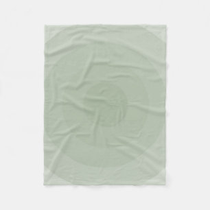 Minimalistisk cirkelövertoning för Grönt Fleecefilt