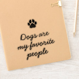 Minimalistisk citat av Hund älskare Funny Klistermärken