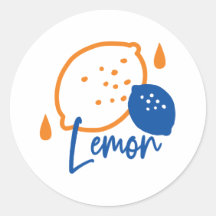 Minimalistisk citronkonst - Modern citrusfrukt