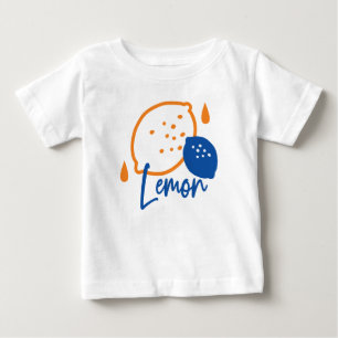 Minimalistisk citronkonst - Modern citrusfrukt T Shirt
