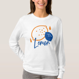 Minimalistisk citronkonst - Modern citrusfrukt T Shirt