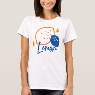 Minimalistisk citronkonst - Modern citrusfrukt T Shirt