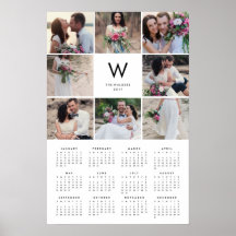 Minimalistisk Collage 16x24 2017 Årlig Fotokalende