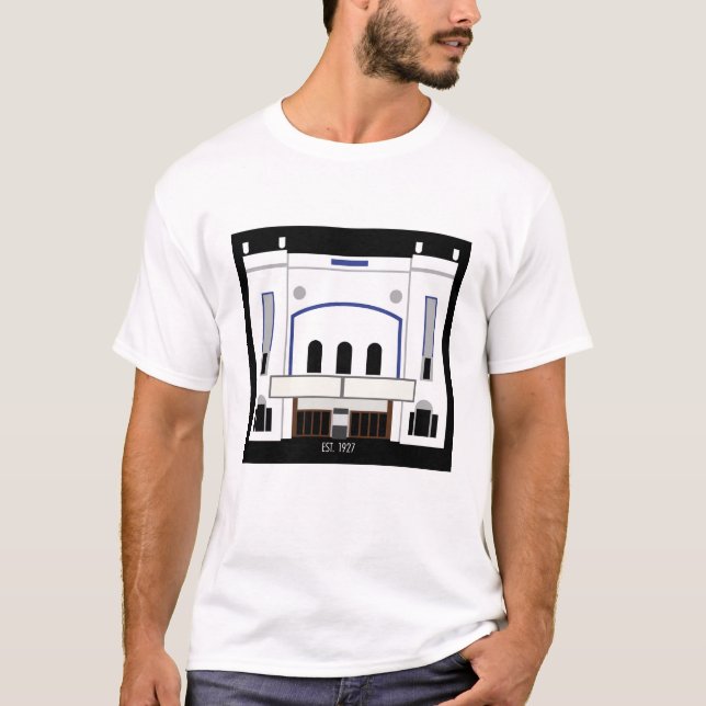 Minimalistisk Columbia Theater T Shirt (Framsida)
