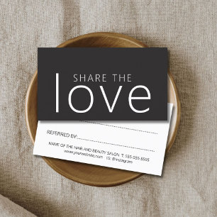 Minimalistisk Coola Fold Ivory Black White Salon Rabattkort