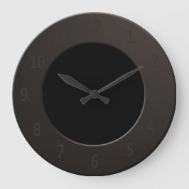 Minimalistisk Coola, svart Stor Klocka