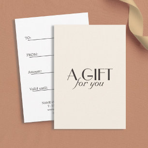 Minimalistisk Creamy Beige Ivory Black Salon