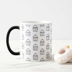 Minimalistisk Cuptårta Mönster Mugg