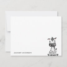 Minimalistisk Cute Baby Zebra Kids Personlig