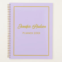 Minimalistisk Cute Girly Blek Lilac-skript varje v