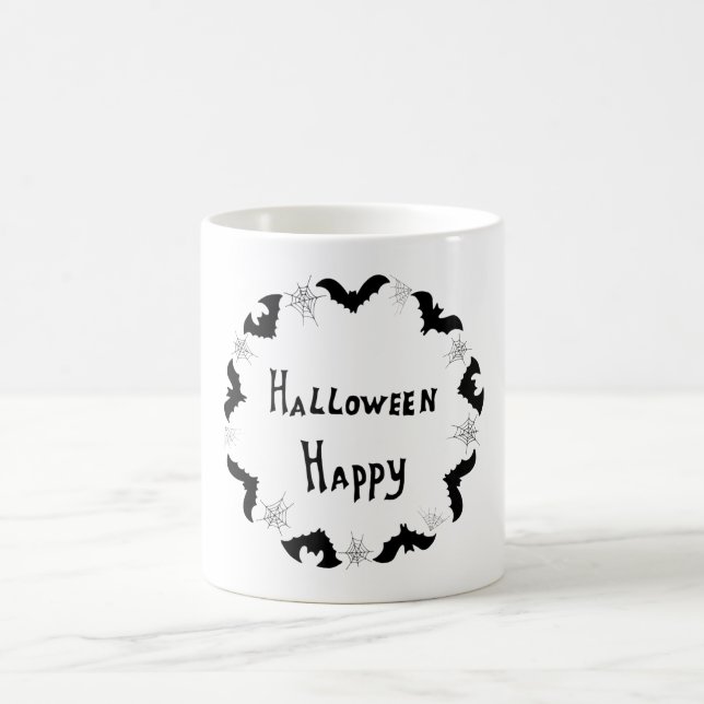 Minimalistisk Cute Happy halloween-kaffe Mugg (Center)