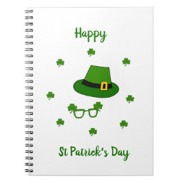 Minimalistisk Cute Lycklig St patrick's day Anteckningsbok