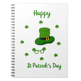 Minimalistisk Cute Lycklig St patrick's day Anteckningsbok