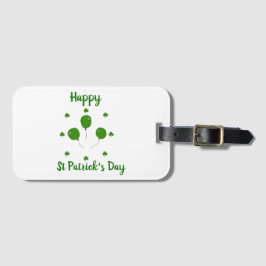 Minimalistisk Cute Lycklig St patrick's day Bagagebricka