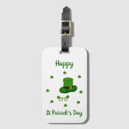 Minimalistisk Cute Lycklig St patrick's day Bagagebricka