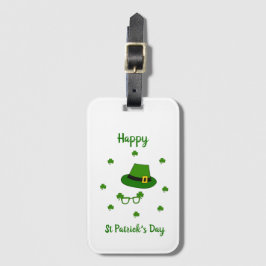 Minimalistisk Cute Lycklig St patrick's day Bagagebricka