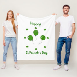 Minimalistisk Cute Lycklig St patrick's day Fleecefilt